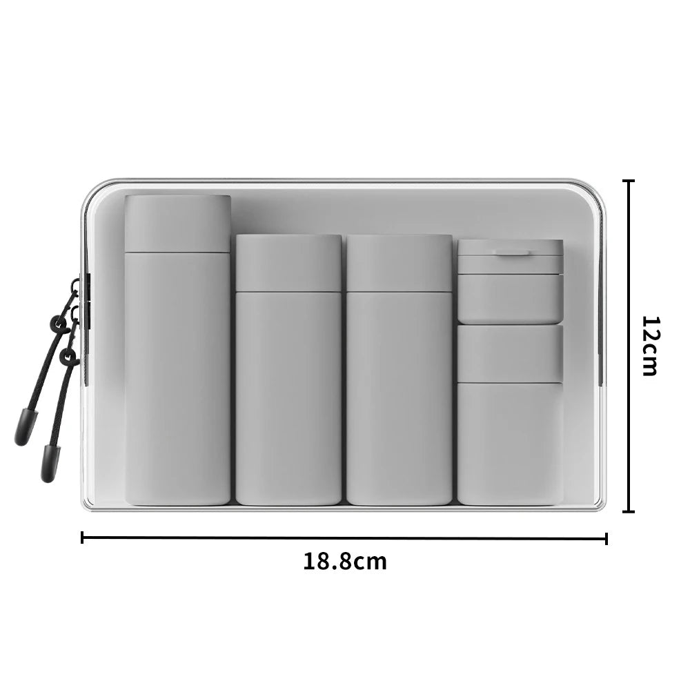 4-in-1 Leak-Proof Travel Bottles for Shampoo, Lotion & More-No More Leaks or Mess