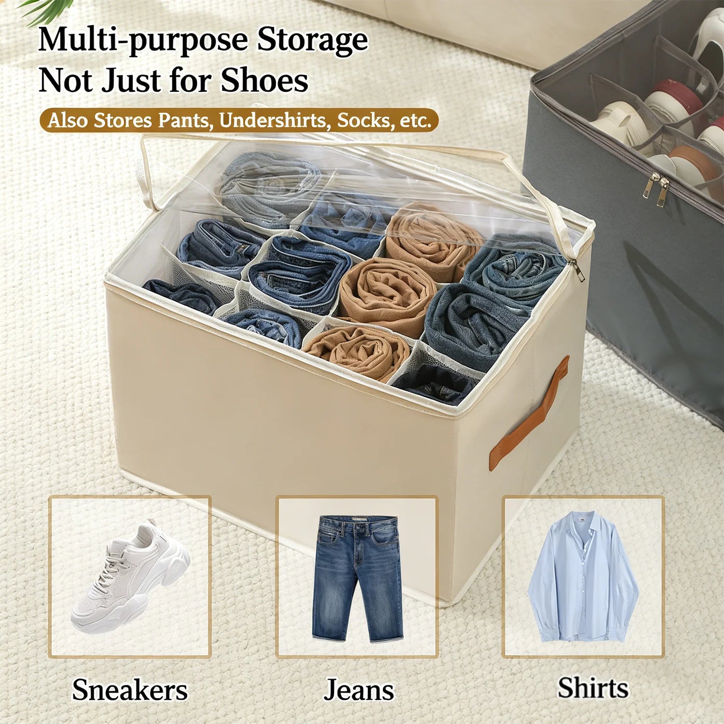 Foldable Shoe Storage Bag – Shoes Clean & Organized Anywhere