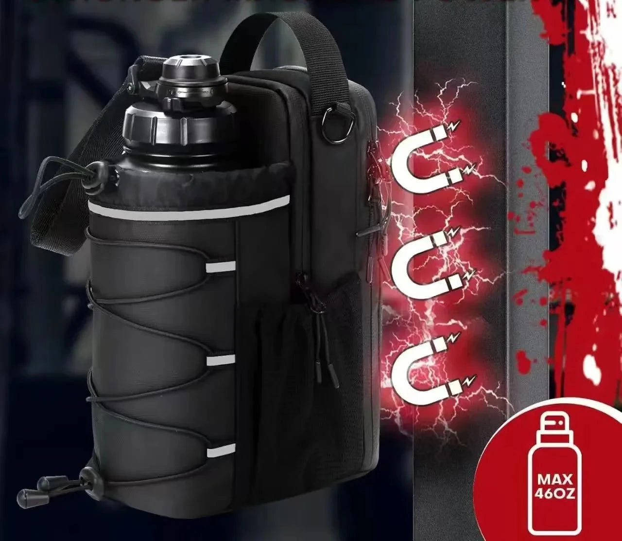 Magnetic Water Bottle Sling Bag – Carry & Easy Access Anywhere