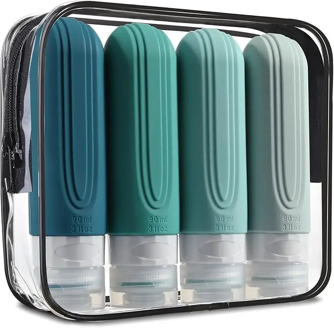 TSA-Approved Travel Bottles (3oz) – Leak-Proof & Mess-Free Packing