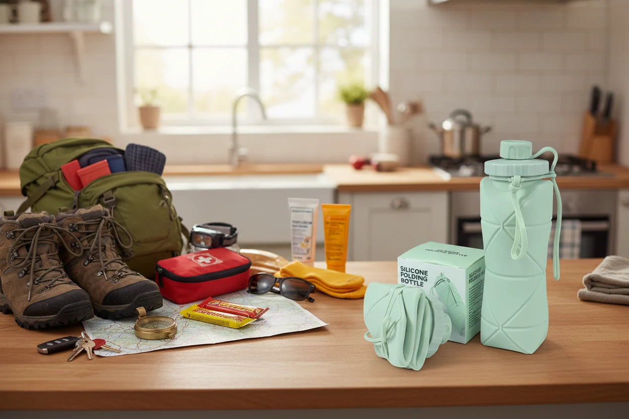 Collapsible Silicone Water Bottle,Save Space, Stay Hydrated Anywhere  (Limited Stock)