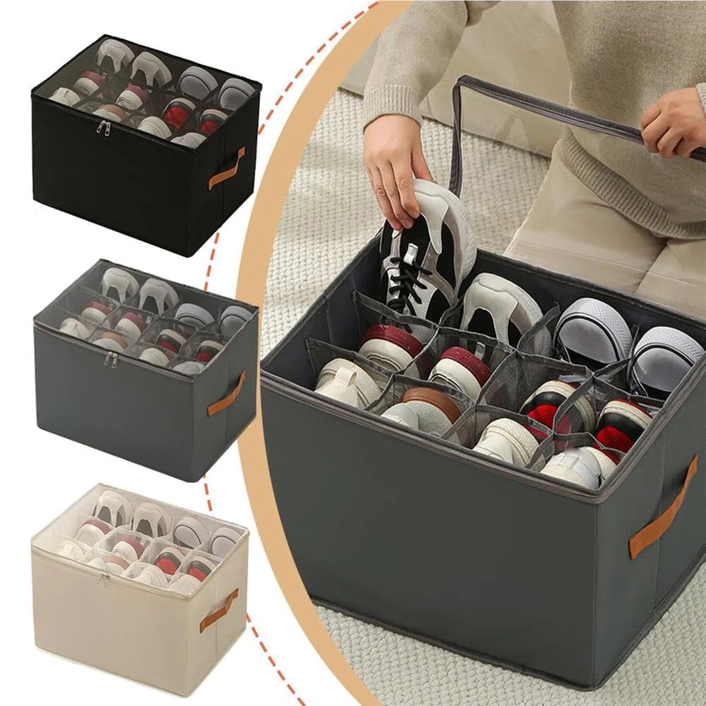 Foldable Shoe Storage Bag – Shoes Clean & Organized Anywhere