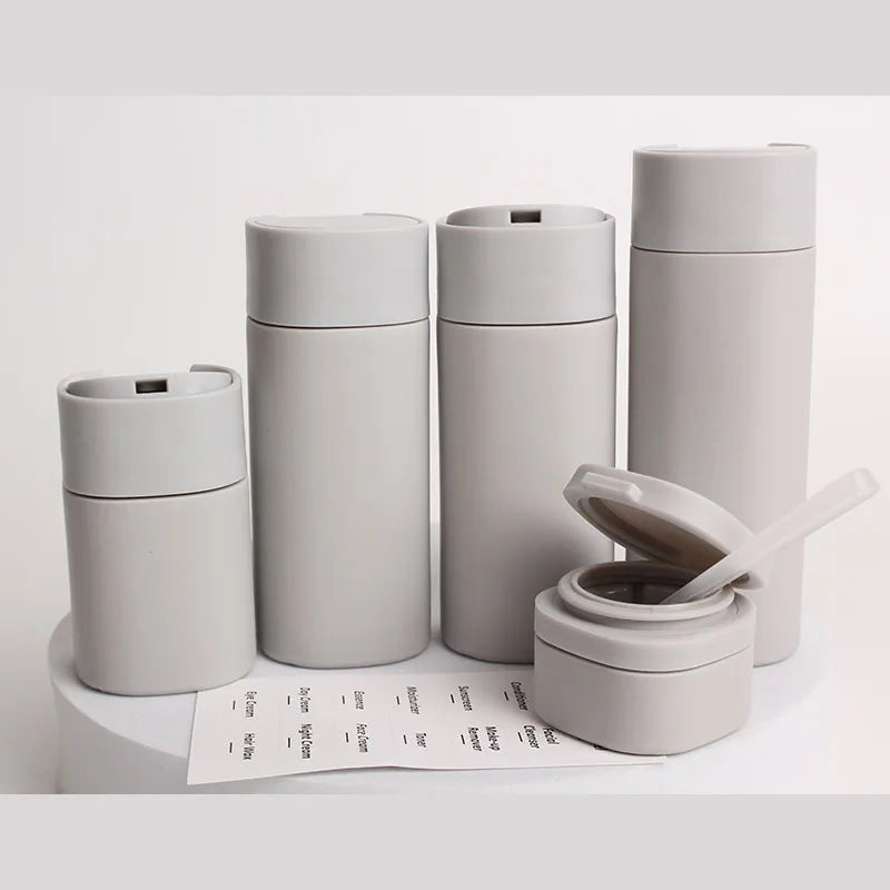 4-in-1 Leak-Proof Travel Bottles for Shampoo, Lotion & More-No More Leaks or Mess