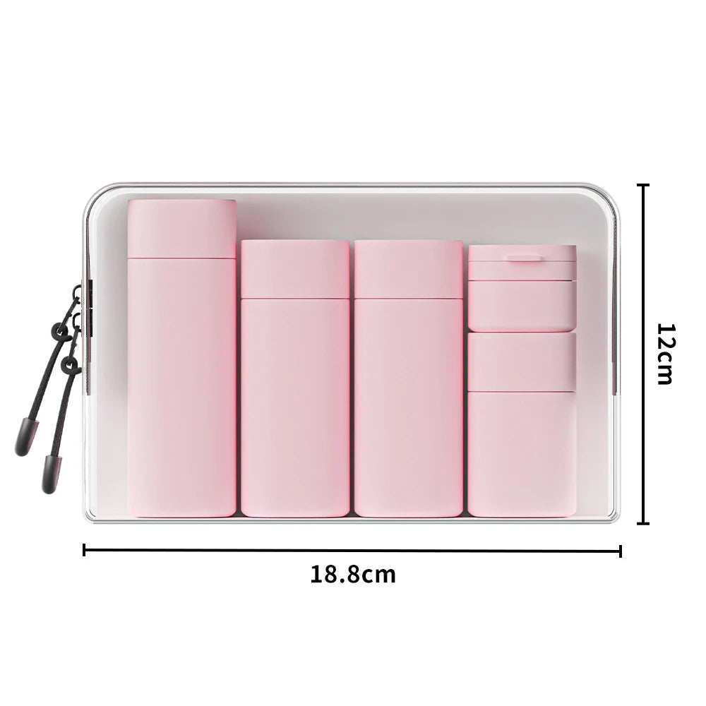 4-in-1 Leak-Proof Travel Bottles for Shampoo, Lotion & More-No More Leaks or Mess