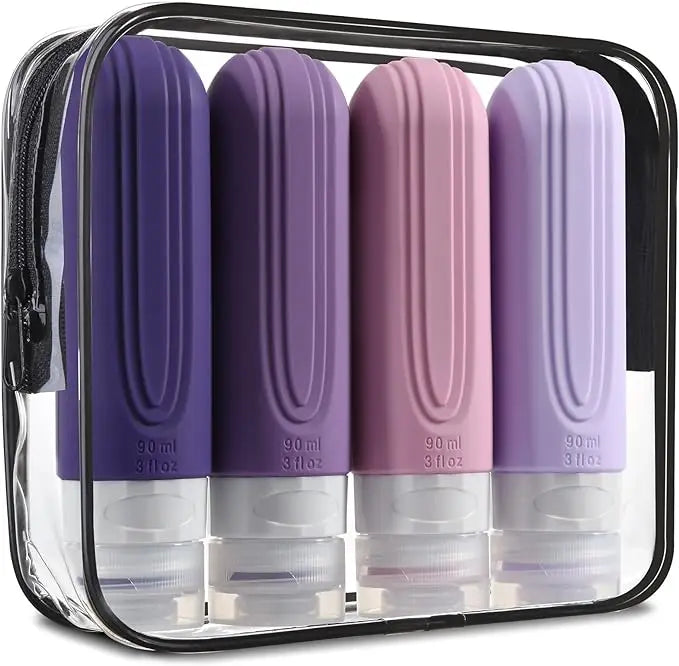 TSA-Approved Travel Bottles (3oz) – Leak-Proof & Mess-Free Packing