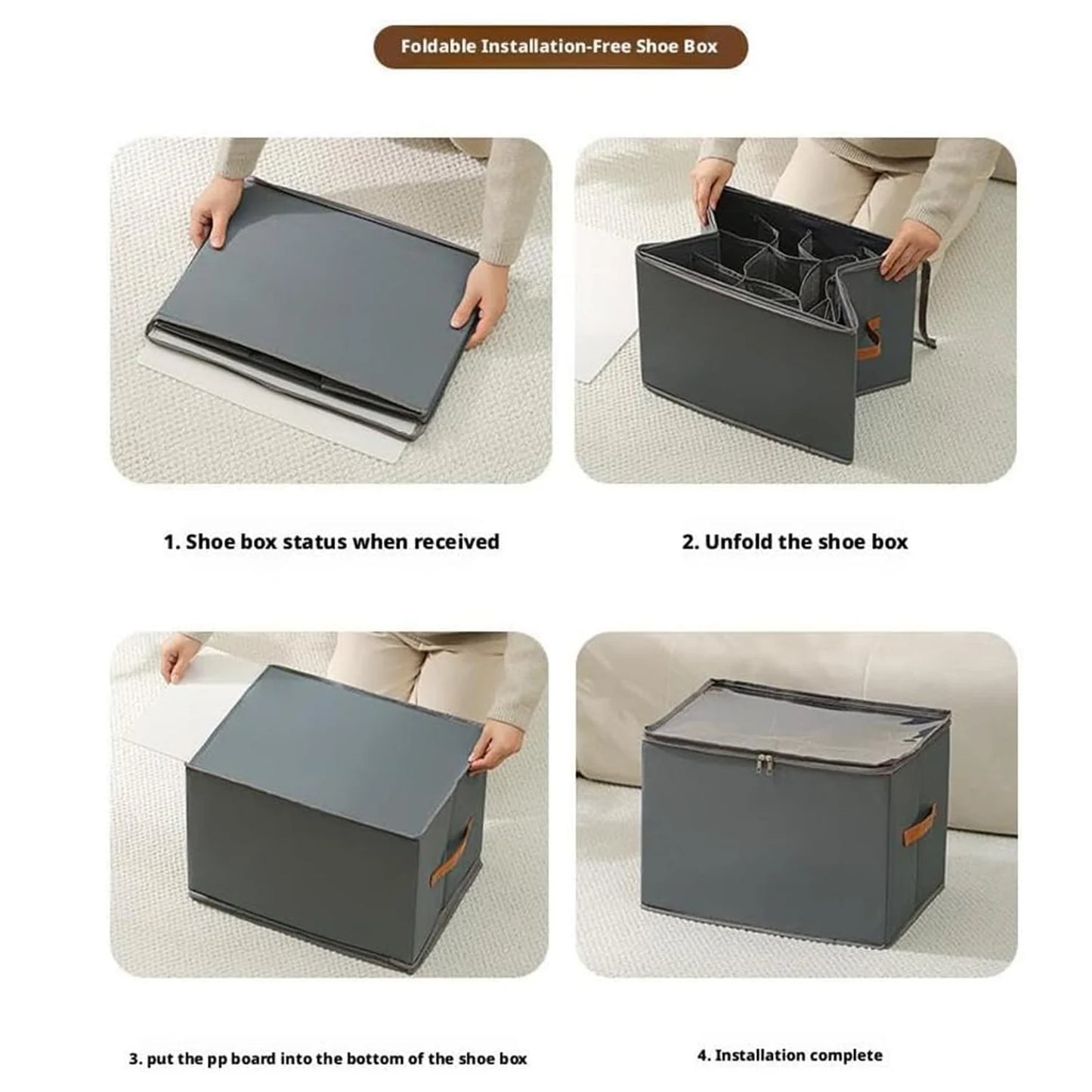 Foldable Shoe Storage Bag – Shoes Clean & Organized Anywhere