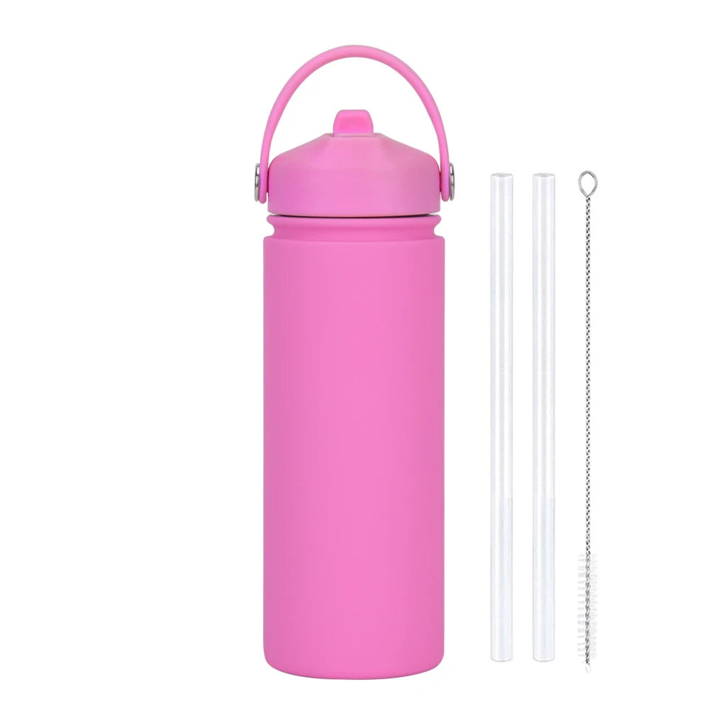 500ml Insulated Water Bottle, Customizable Steel Flask,Gym, Work & Travel-Stay Cold All Day