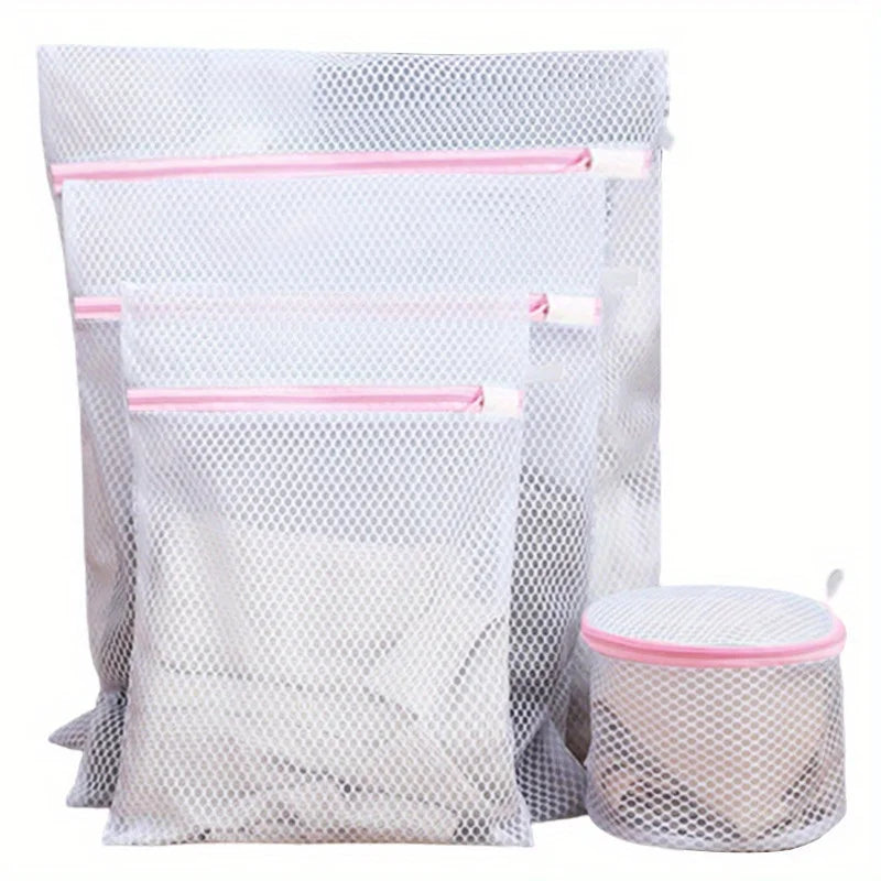 4PCS Laundry Protection Bags for Safe, keep clothes safe with with Tangle-Free Cleaning
