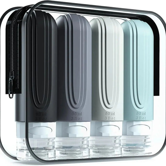 TSA-Approved Travel Bottles (3oz) – Leak-Proof & Mess-Free Packing