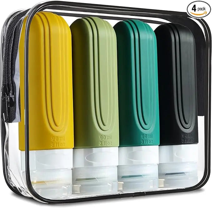 TSA-Approved Travel Bottles (3oz) – Leak-Proof & Mess-Free Packing