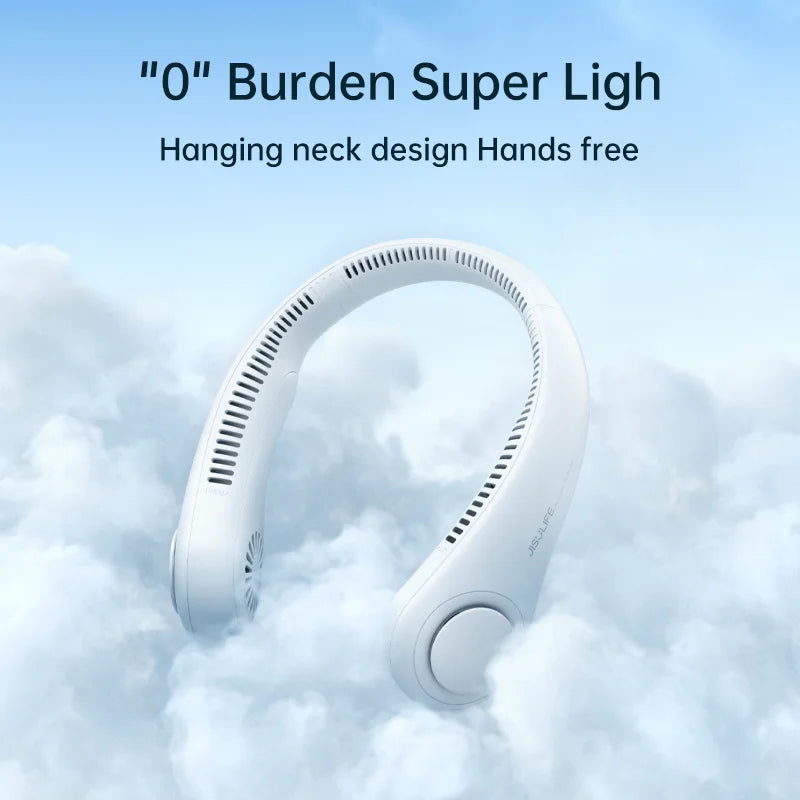 Portable Neck Fan, Wireless Bladeless USB Rechargeable Cooling Fan – Beat the Heat Anywhere